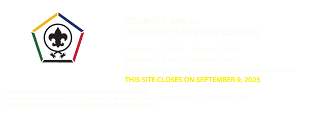 Lake Erie Council - Wood Badge Apparel